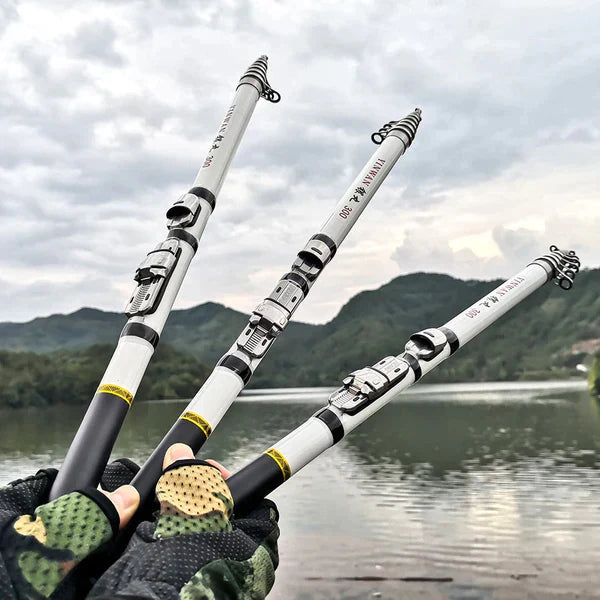 Kit Vara de Pesca 100% Carbono + Molinete Grátis Modernidade Shop