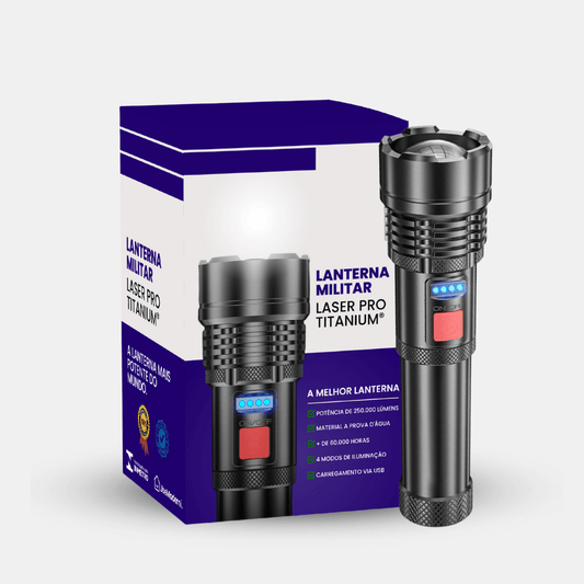 lanterna titanium, lanterna militar, lanterna mais forte do mundo, lanterna falcon, lanterna p90, lanterna potente