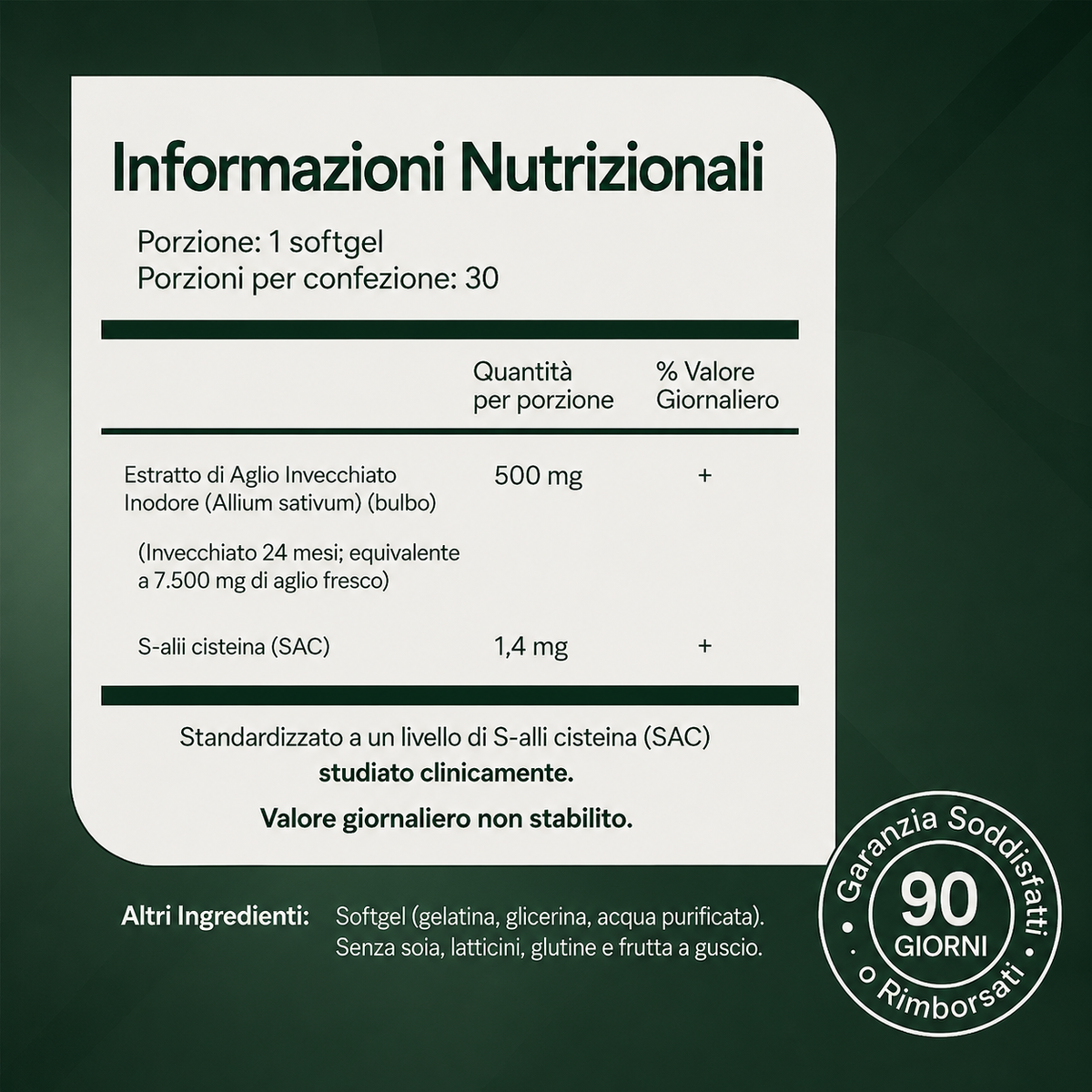 Estratto di Aglio Invecchiato