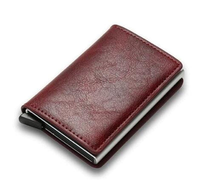Carteira de couro, Carteira antifurto, carteira compacta, carteira masculina, carteira couro fino, carteira slim