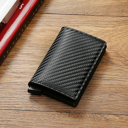 Carteira de couro, Carteira antifurto, carteira compacta, carteira masculina, carteira couro fino, carteira slim