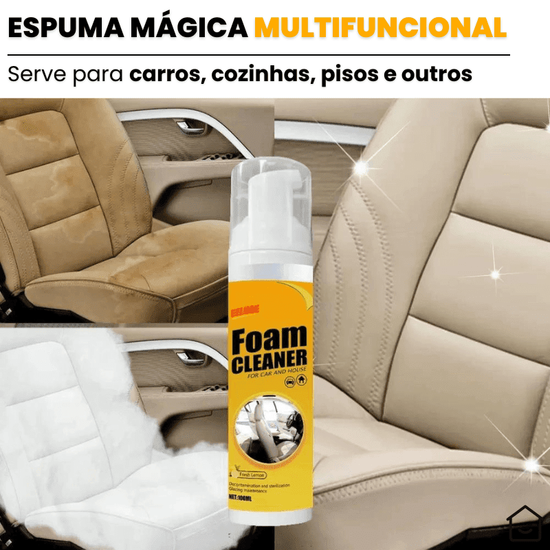 Spray de Espuma Mágica pra Limpeza Profunda Foam Cleaner™ + Brinde Exclusivo Use Moderni 