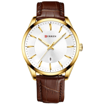 Relógio Masculino Curren Diamond M5 FFOrder Branco 