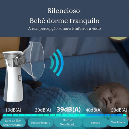 nebulizador silencioso, nebulizador, inalador silencioso, inalador portátil, inalador