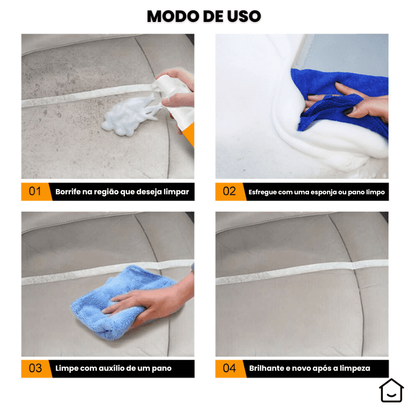 Spray de Espuma Mágica pra Limpeza Profunda Foam Cleaner™ + Brinde Exclusivo Use Moderni 