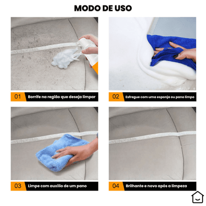 Spray de Espuma Mágica pra Limpeza Profunda Foam Cleaner™ + Brinde Exclusivo Use Moderni 