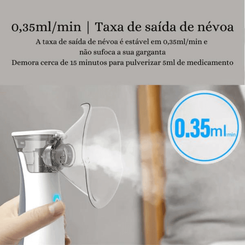 nebulizador silencioso, nebulizador, inalador silencioso, inalador portátil, inalador
