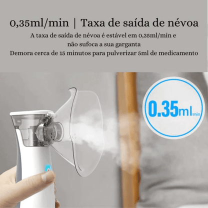 nebulizador silencioso, nebulizador, inalador silencioso, inalador portátil, inalador