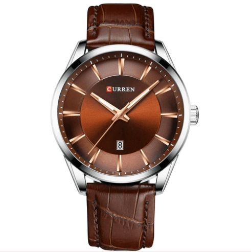 Relógio Masculino Curren Diamond M5 FFOrder Marrom 