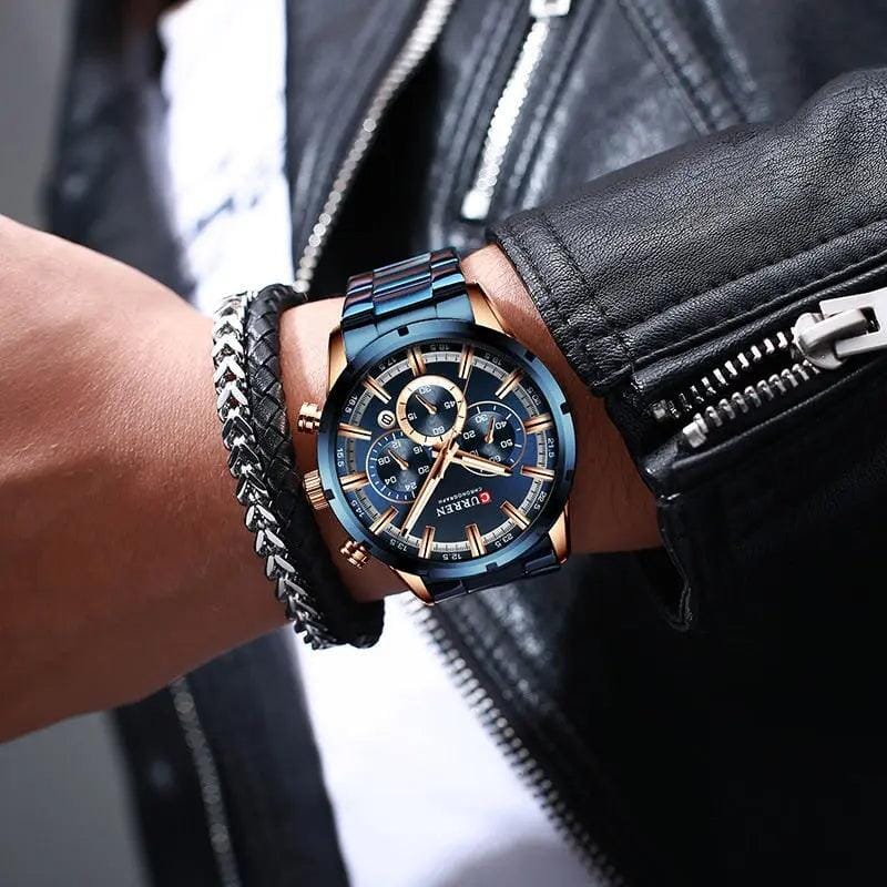 Relógio Masculino Curren Luxury FFOrder 