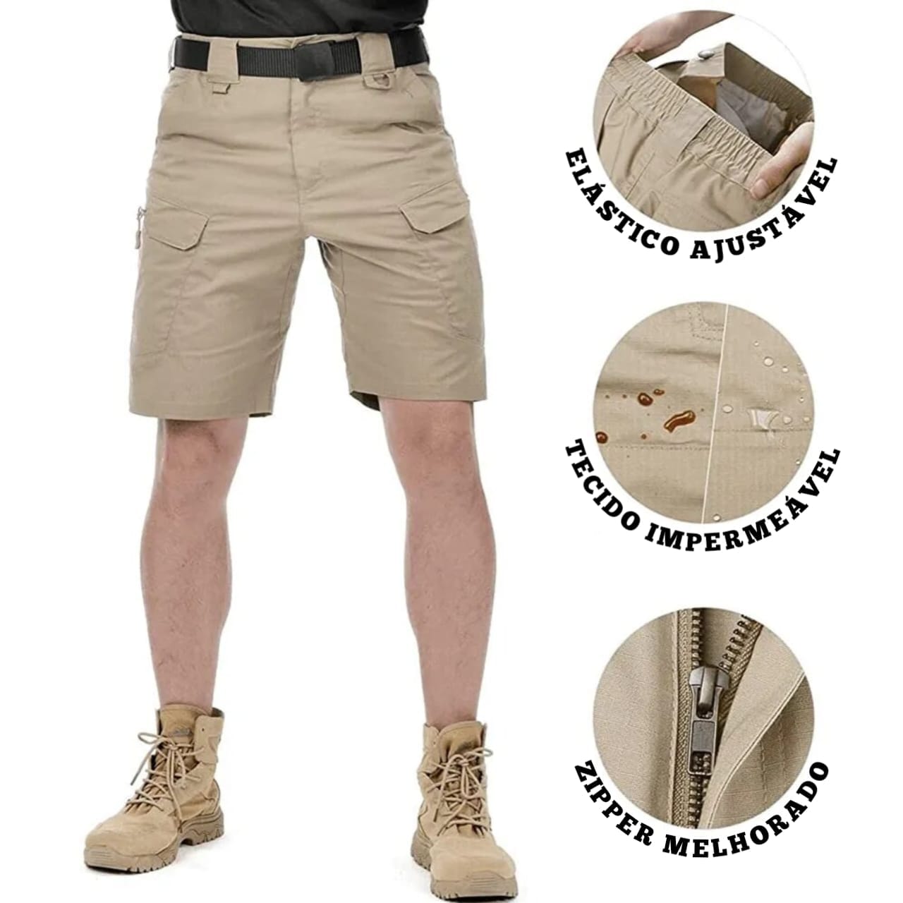 Bermuda Tática Masculina, bermuda tática, bermuda tática impermeável, bermuda militar, bermuda resistente