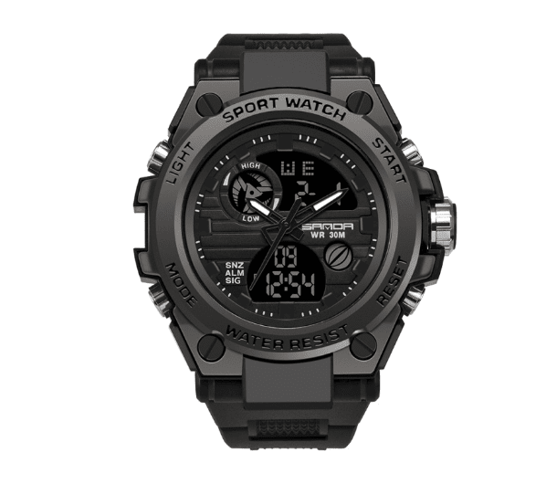 Relógio Masculino Styler Militar FFOrder Preto 