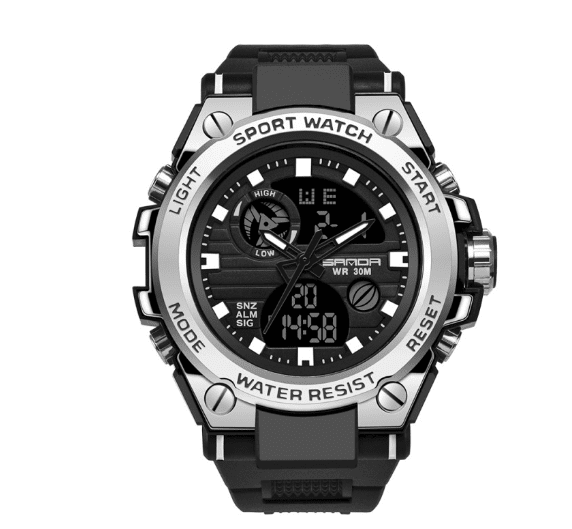 Relógio Masculino Styler Militar FFOrder Prata 