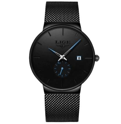 Relógio Masculino Minimalista Lige FFOrder Azul 