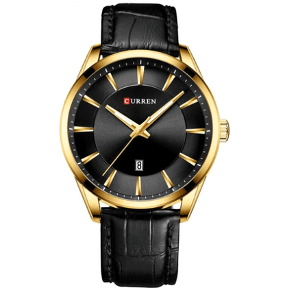 Relógio Masculino Curren Diamond M5 FFOrder Ouro 