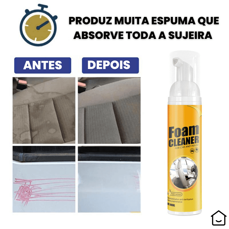 Spray de Espuma Mágica pra Limpeza Profunda Foam Cleaner™ + Brinde Exclusivo Use Moderni 