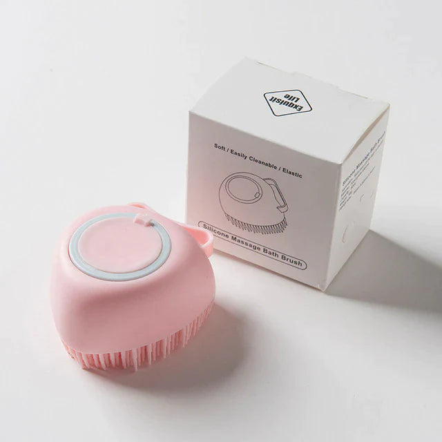 Escova Massageadora Para Pets - PetConfort UseModerni Coração Rosa 