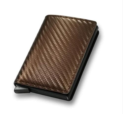 Carteira de couro, Carteira antifurto, carteira compacta, carteira masculina, carteira couro fino, carteira slim