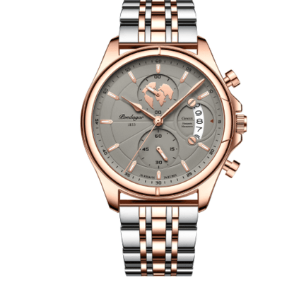 Relógio Masculino Gold Lux FFOrder Cinza 