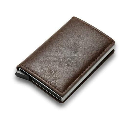 Carteira de couro, Carteira antifurto, carteira compacta, carteira masculina, carteira couro fino, carteira slim