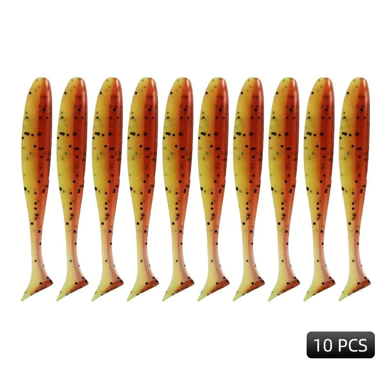 Kit 10 Isca Artificial de pesca Macias Silicone Modernidade Shop Opção 04 