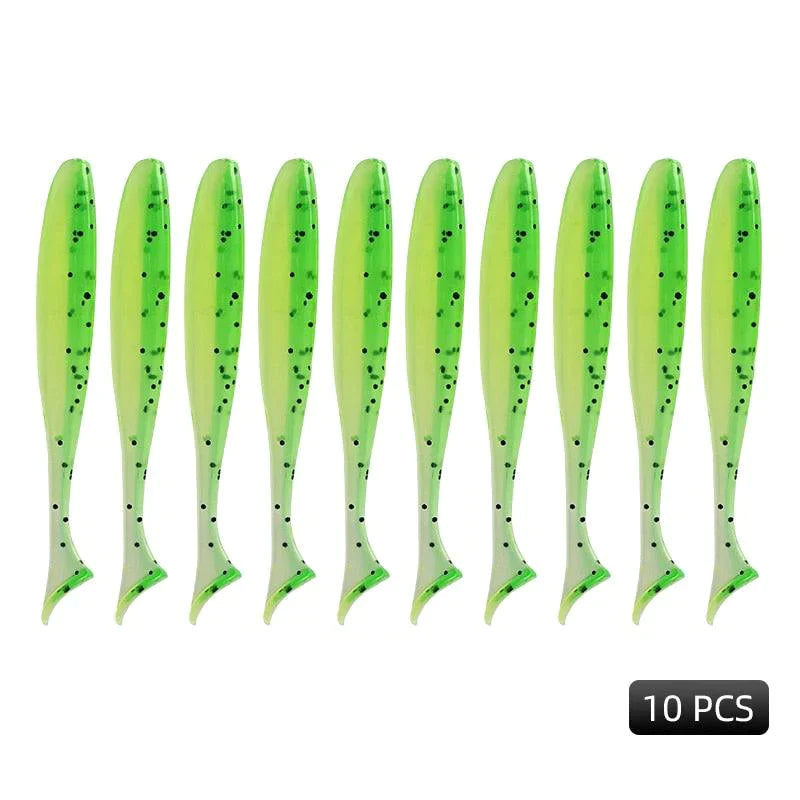 Kit 10 Isca Artificial de pesca Macias Silicone Modernidade Shop 