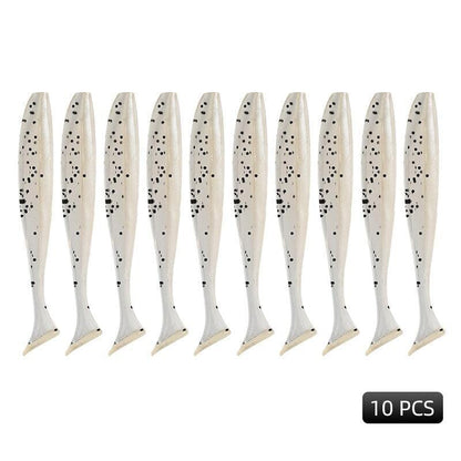 Kit 10 Isca Artificial de pesca Macias Silicone Modernidade Shop 