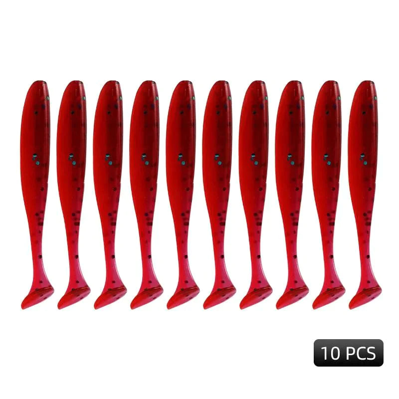 Kit 10 Isca Artificial de pesca Macias Silicone Modernidade Shop Opção 09 