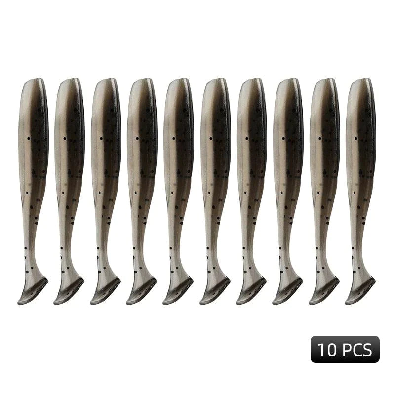 Kit 10 Isca Artificial de pesca Macias Silicone Modernidade Shop Opção 03 