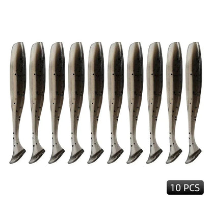 Kit 10 Isca Artificial de pesca Macias Silicone Modernidade Shop Opção 03 