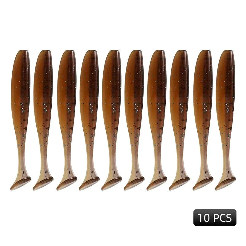 Kit 10 Isca Artificial de pesca Macias Silicone Modernidade Shop Opção 07 