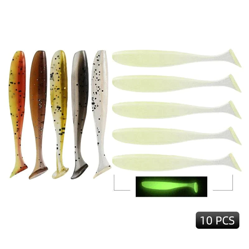Kit 10 Isca Artificial de pesca Macias Silicone Modernidade Shop Opção 10 