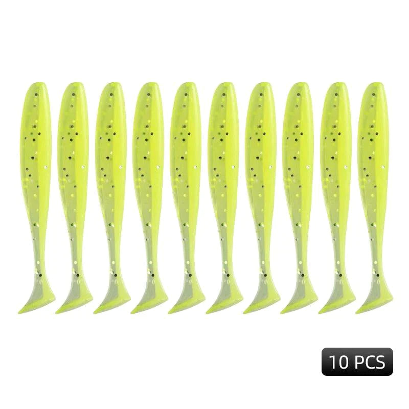Kit 10 Isca Artificial de pesca Macias Silicone Modernidade Shop Opção 06 