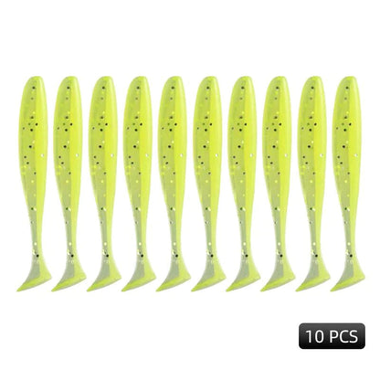 Kit 10 Isca Artificial de pesca Macias Silicone Modernidade Shop Opção 06 
