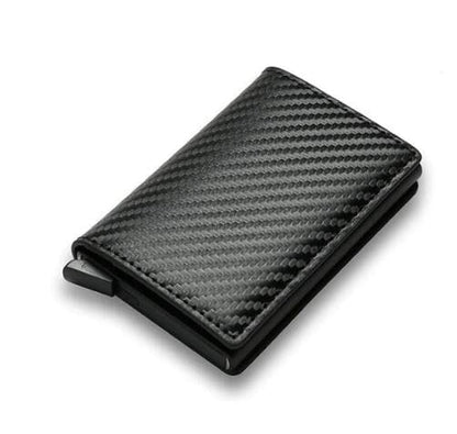Carteira de couro, Carteira antifurto, carteira compacta, carteira masculina, carteira couro fino, carteira slim