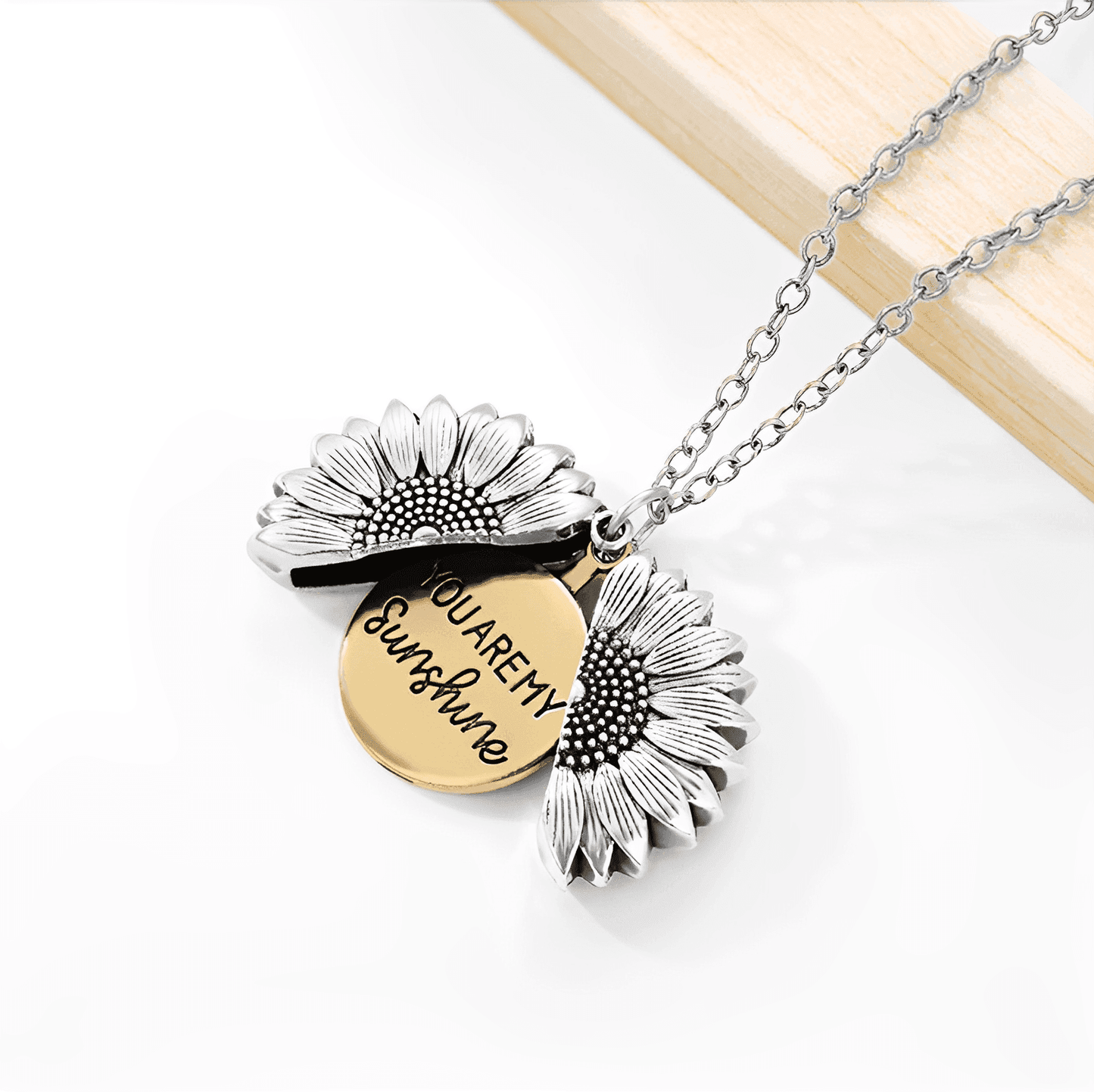 colar você é meu raio de sol, colar girassol, colar de presente, colar de girassol, colar feminino