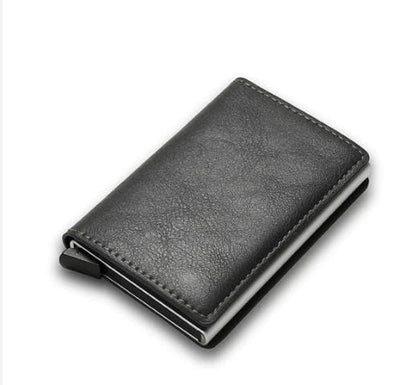 Carteira de couro, Carteira antifurto, carteira compacta, carteira masculina, carteira couro fino, carteira slim