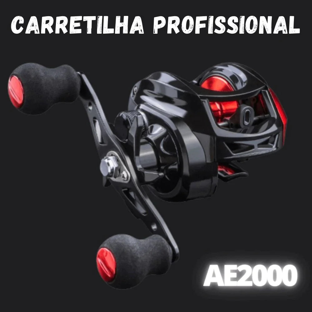 Carretilha Anti-Cabeleiras AE2000 - Para Pescas No Mar e Rio UseModerni Mão Direita 
