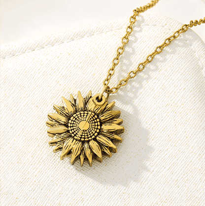colar você é meu raio de sol, colar girassol, colar de presente, colar de girassol, colar feminino