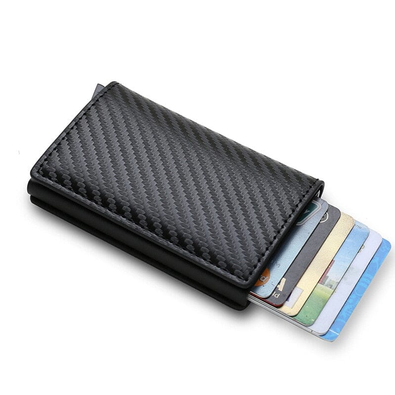 Carteira de couro, Carteira antifurto, carteira compacta, carteira masculina, carteira couro fino, carteira slim