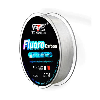 Linha de Pesca Invisível Fluocarbono 100 Metros UseModerni 